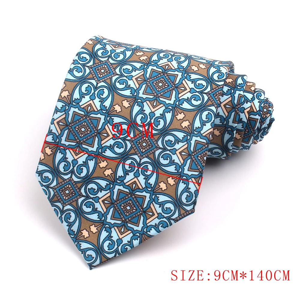 Floral Print Ties For Men Wome Printted Classic Tie Casaual Mens Ties Cartoon Tie Fashion 9 CM Width Necktie For Wedding Party