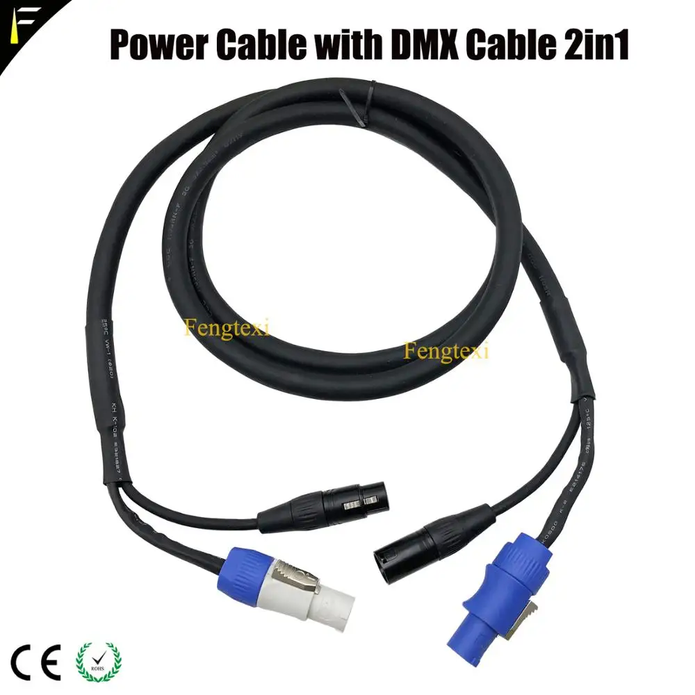1 unit Stage Light DMX512 XLR Signal Cable and Power Twist Over Cable Power Core Combination Cables