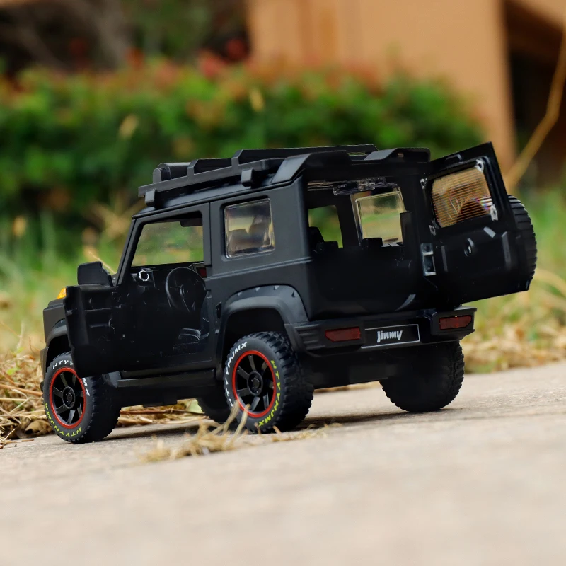 Large Size 1:18 SUZUKI Jimny Alloy Car Model Diecasts Metal Off-Road Vehicles Car Model Simulation Sound and Light Kids Toy Gift