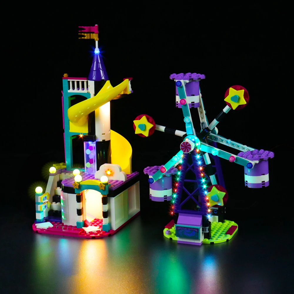 Vonado LED Lighting Set for 41689 Magical Ferris Wheel and Slide Collectible Mold Toy Light Kit, Not Included the Building Model