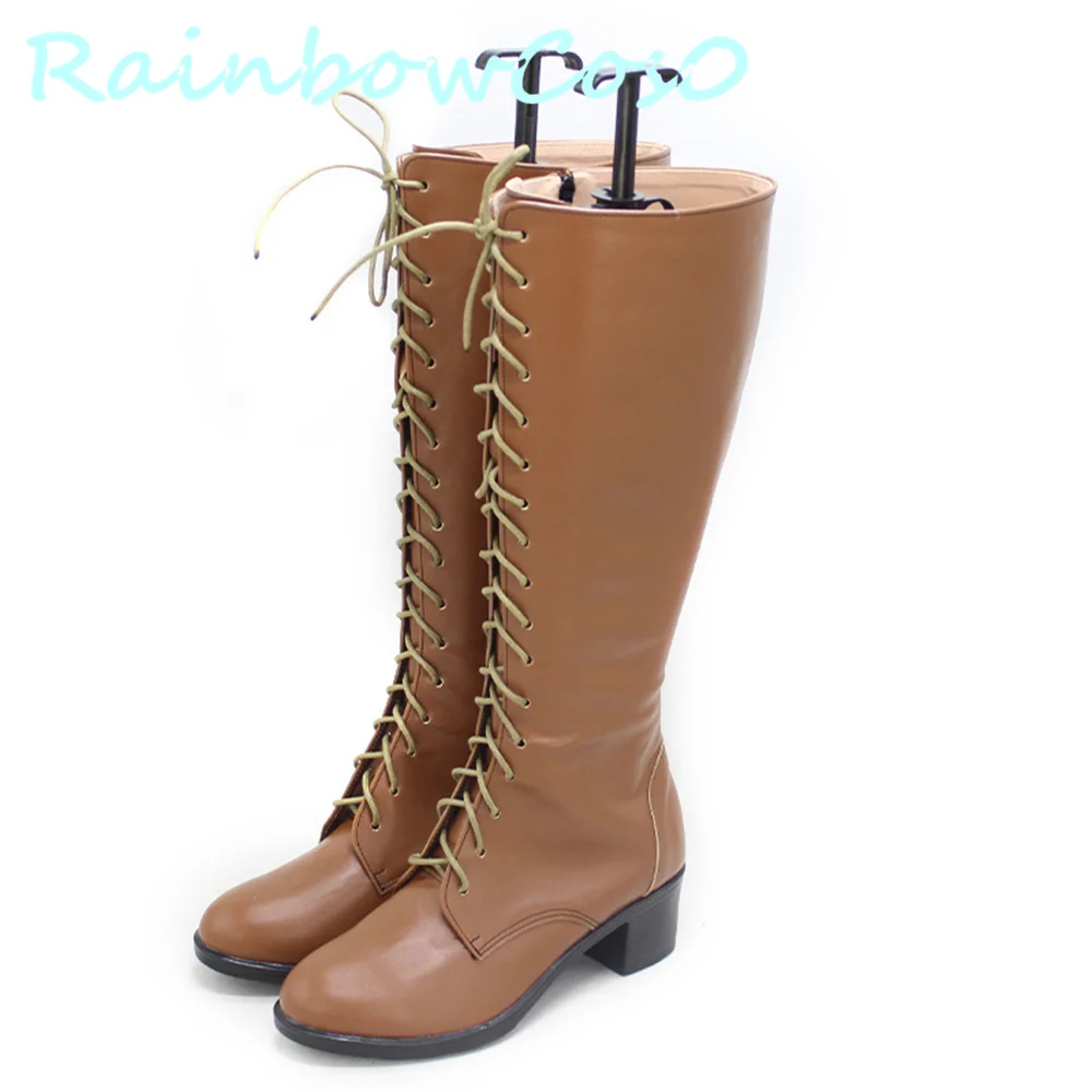 La mia prossima vita come villanti Tutti i ruotate Piombo a Doom Maria Campbell Scarpe cosplay Stivali Gioco Anime Festa di carnevale W2136