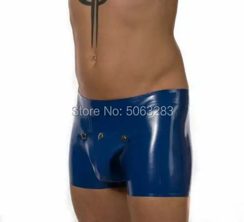 اللاتكس الملاكم المطاط Gummi ذكر ثقب غطاء السراويل القصيرة ثقب الجبهة تخصيص.4mm