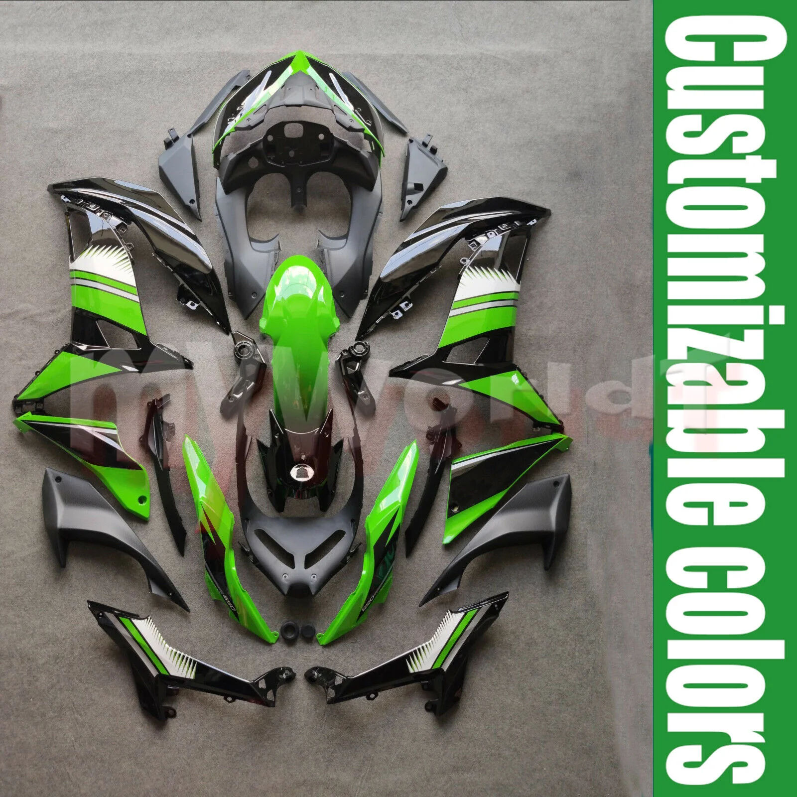 Fairing set ER6F 2017 - 2019 Abs Fairing for Kawasaki NINJA 650 ER-6F 2018 Plastic Fairings ER6F 17 18 19