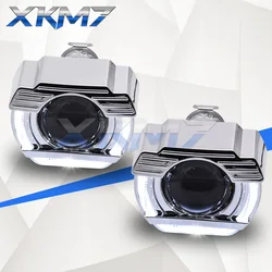 Angel Eyes Bi-xenon Lens Retrofit Projector Mini 2.0 inch H1 HID LED Lamp For H4 H7 Headlight Car Lights Accessories Tuning DIY