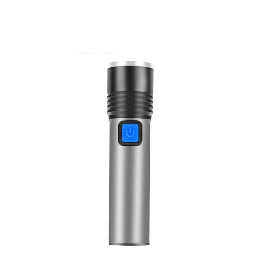Rechargeable LED Flashlight Q5 Torch Light with 3 Modes, Zoomable and Water Resistant, Handheld Flashlights for Camping