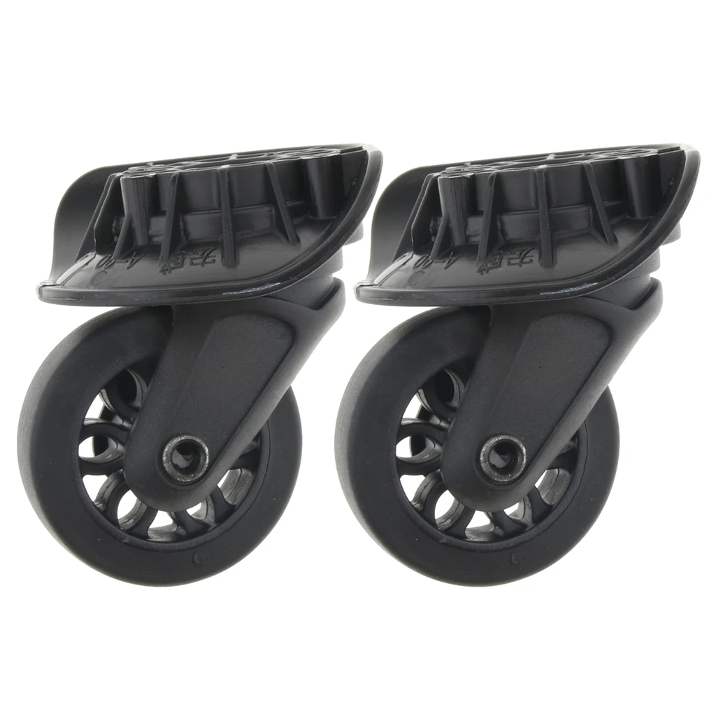 1 Pair Universal Swivel Suitcase Luggage Casters Replacement Wheels for Travel Bag A90 Suitcase Luggage Accessories