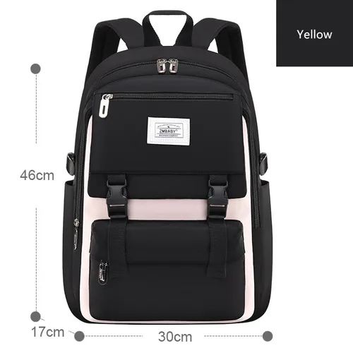 Imagen 2 del producto Fengdong-mochila escolar de gran capacidad para niñas, morral escolar para adolescentes
