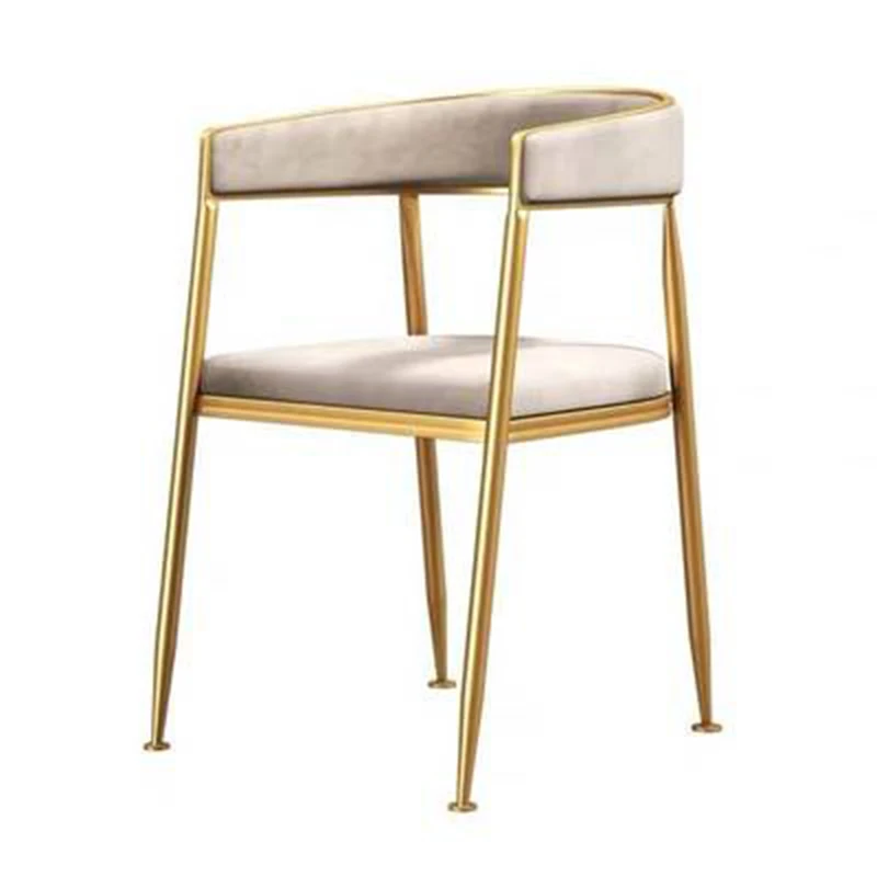 

Leisure Backrest Luxury Dining Chair Leisure Cafe Golden Computer Chair Dining Chair Office Armchair Living Room Furniture