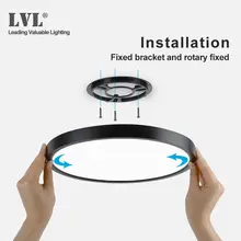 Black LED Ceiling Light 12W-32W #2