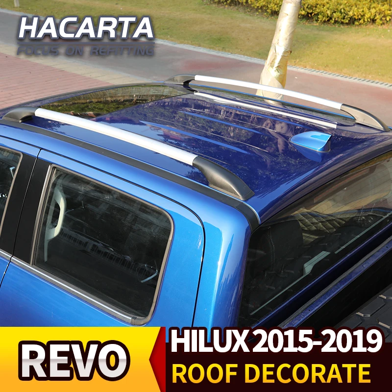 Luggage Rack Aluminum Alloy Car Stickers Personalized Perforation-Free Car Decorative Accessorie FOR HILUX REVO ROCCO VIGO