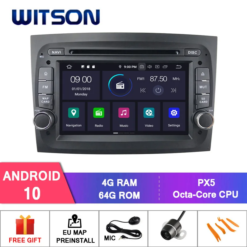 

WITSON Android 10.0 IPS HD Screen For FIAT DOBLO 2015 Multimedia Player Car 4GB RAM+64GB FLASH