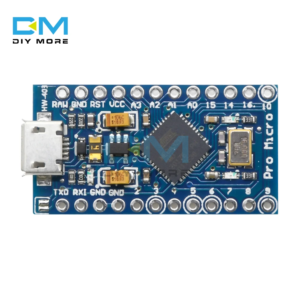 Pro Micro ATmega32U4 5V 16MHz Ersetzen ATmega328 Für Arduino Pro Mini Mit 2 Zeile Pin Header Für Leonardo mini Usb-schnittstelle