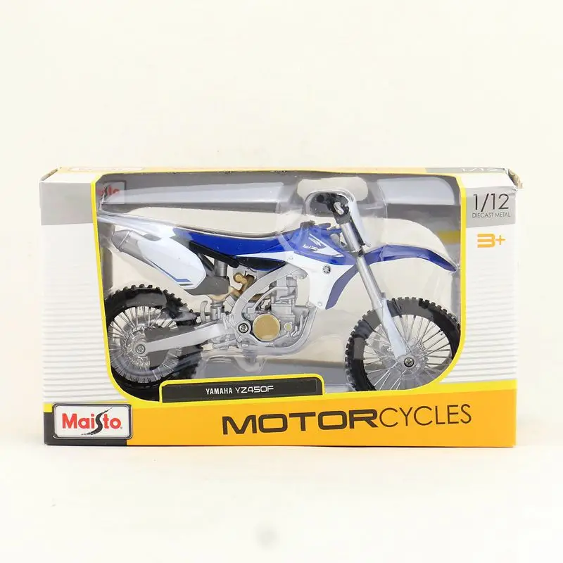 Hot-selling alloy 1:12 YZ450F motorcycle model, classic street car collection ornaments, Gifts in original packaging