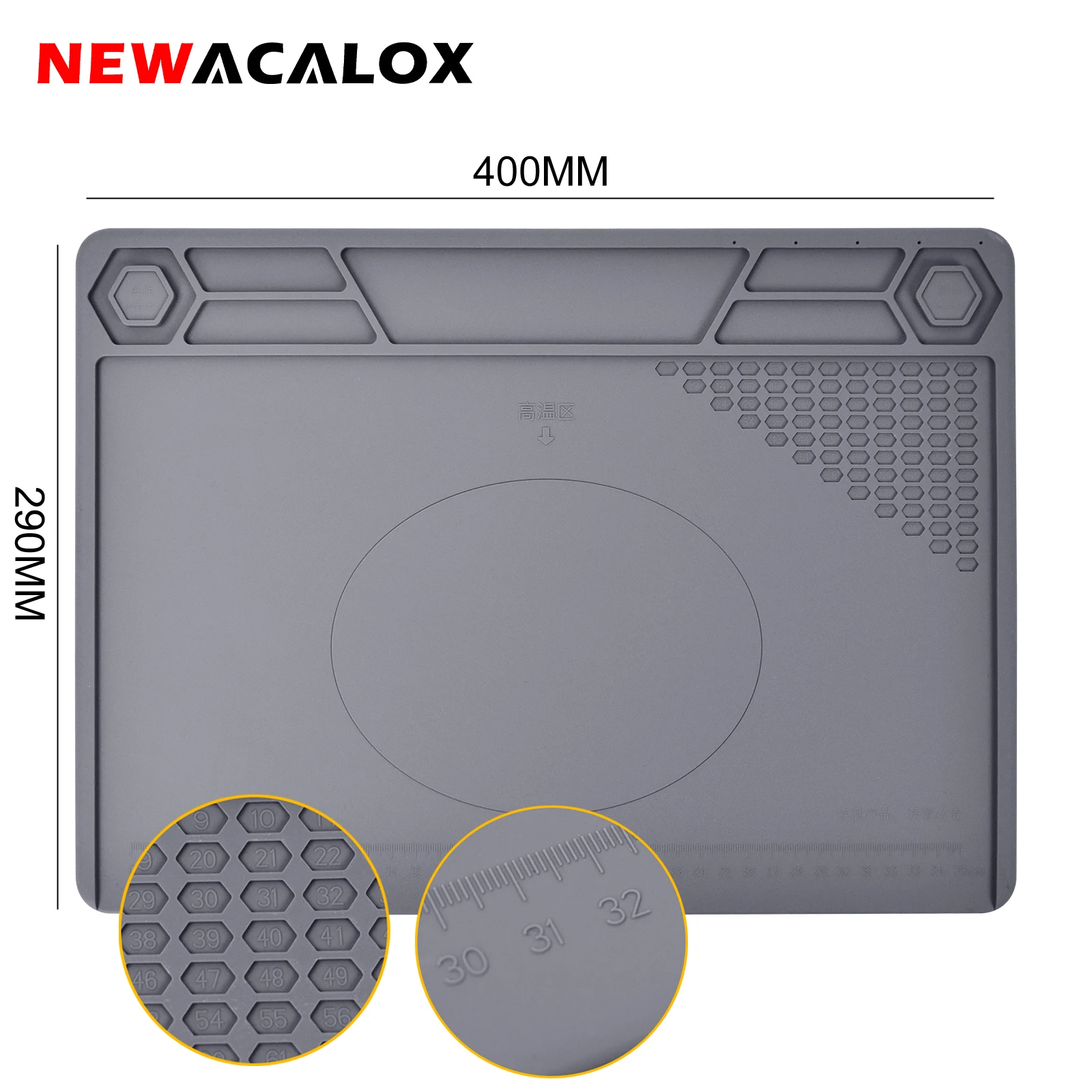 NEWACALOX – tapis de soudage en Silicone, tapis de travail d\'isolation thermique, résistant à la chaleur, outils de réparation