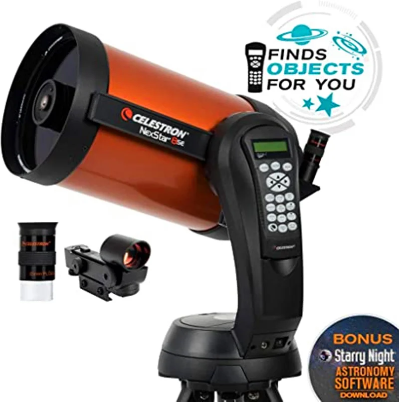 Teleskop Celestron NexStar 8SE Komputerowy teleskop dla początkujących i zaawansowanych użytkowników W pełni automatyczna moc GoTo SkyAlign