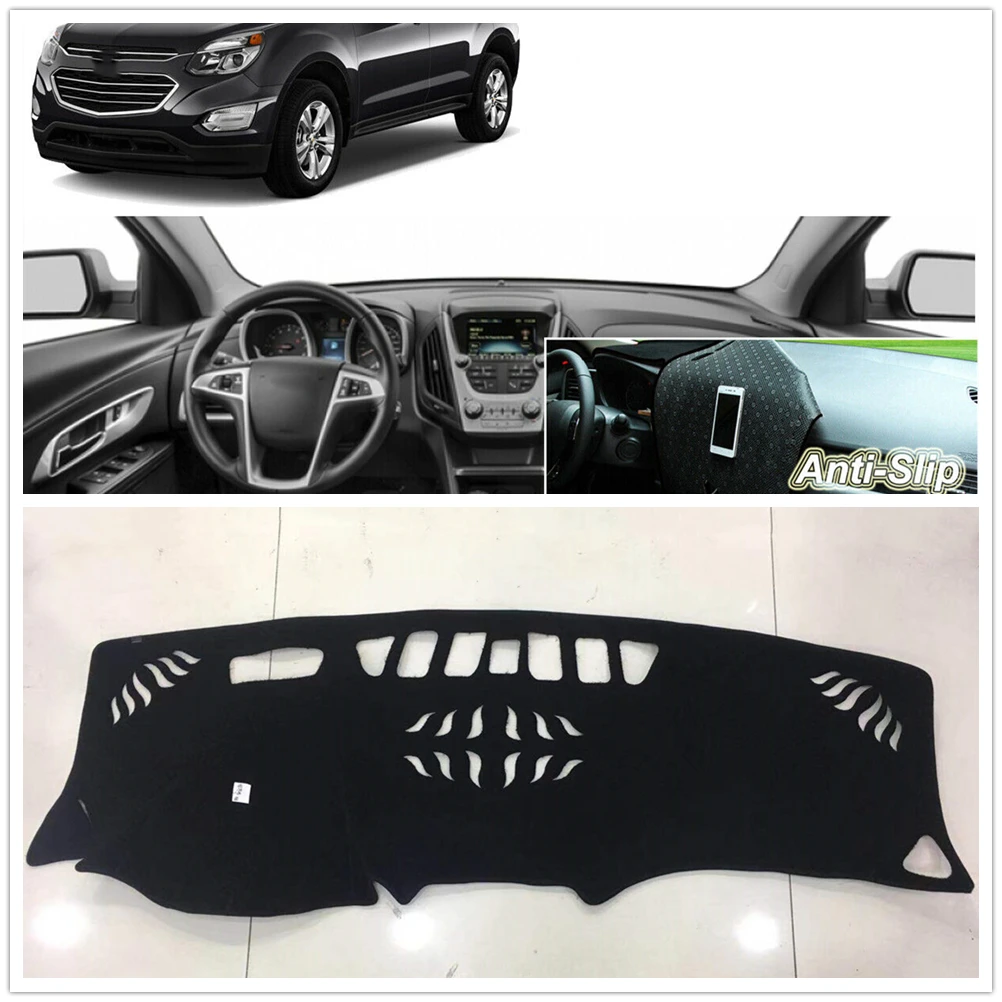 

For Chevrolet Equinox 2017+ Car Dashmat Dashboard Cover Console Dash Board Panel Heat Proof Mat Front Sun Shade Pad Carpet Strip