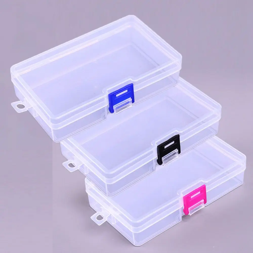 2 Sizes Home Organization Plastic Pill Storage Supply Jewelry Diamond Container Storage Box Craft Bead Holder