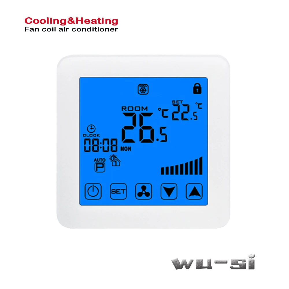 EU air conditioning Fan coil Thermostat 2P 4P , with Programmable