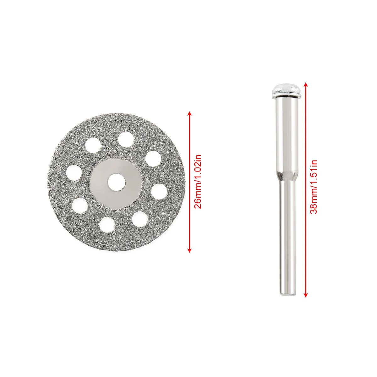 10pcs 25 millimetri Mini Circolare Seghe Lama Rotante Strumento di Potere Kit con Disco Fori e Aste Fisso per il Taglio di vetro Del Metallo di Legno