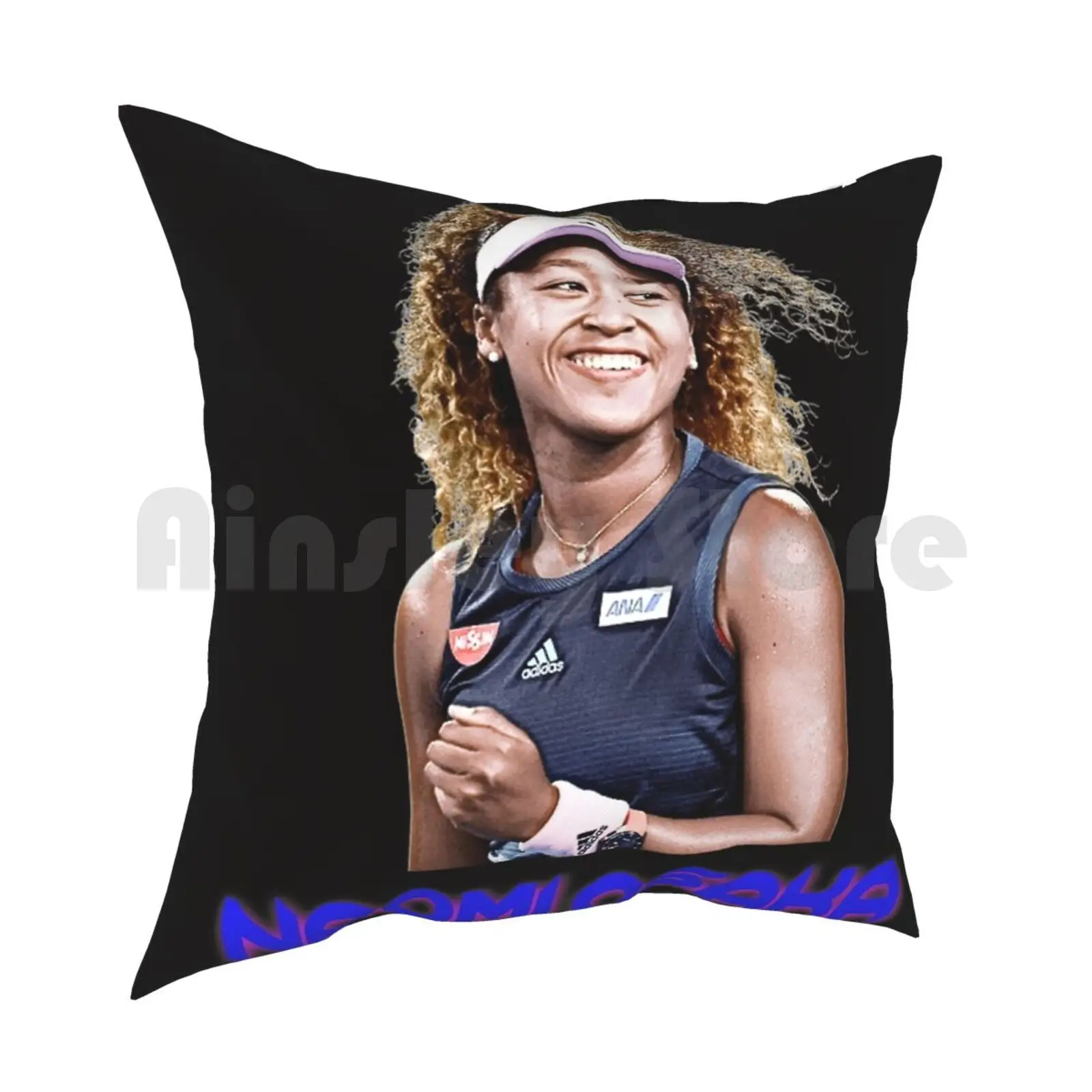 Naomi Pillow Case Printed Home Soft DIY Pillow cover Naomi Australian Open 2020 Tennis Tennis Player Forehand Sports