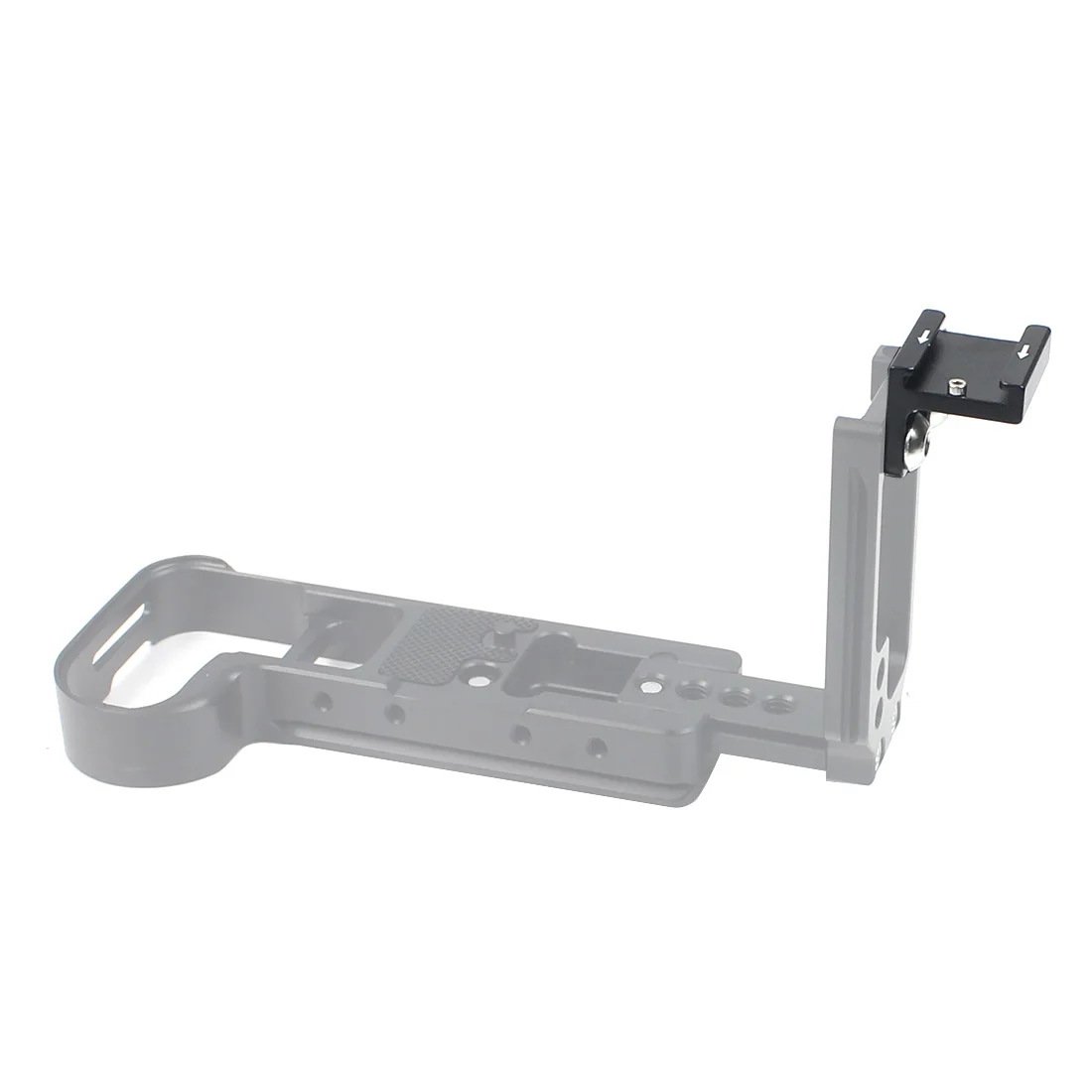 Adattatore per montaggio su slitta per fotocamera DSLR Base per slitta fredda leggera con vite di montaggio da 1/4 "per prolunga per gabbia con staffa a L