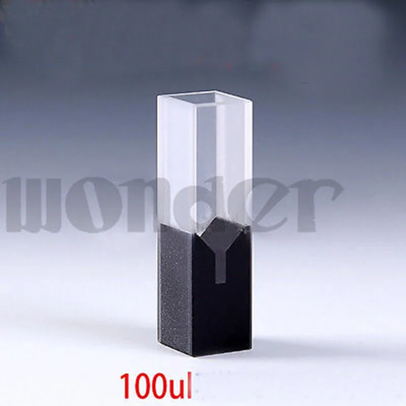 100ul 10mm Path Center Height 15mm UV JGS1 Quartz Cuvette Cell With Lid Spectrophotometers