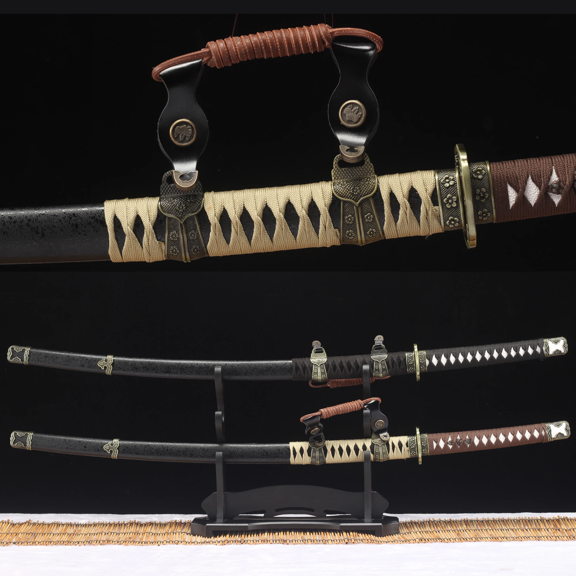 Japonia Katana Iaido wysokiej jakości 103cm drewna miecz Bushido szkolenia Cassia Siamea Cosplay dekoracje ścienne