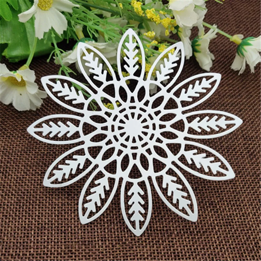 Flower decoration Metal Cutting die keychain shaker Heart Paper Key Chain Scrapbook Paper Craft Card Punch Art Knife Cutter