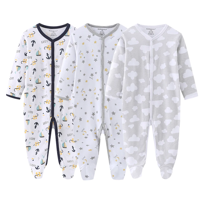 2022 Cotton 1/3PCS Newborn Full Sleeve Autumn Baby Boy Clothes Romper Baby Girl Clothes Roupas de bebe Girls Baby Clothing