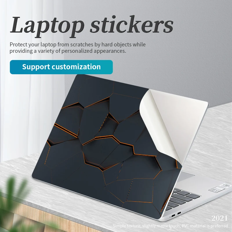 DIY Dark Geometry Style Laptop Skin Vinyl Stickers 11