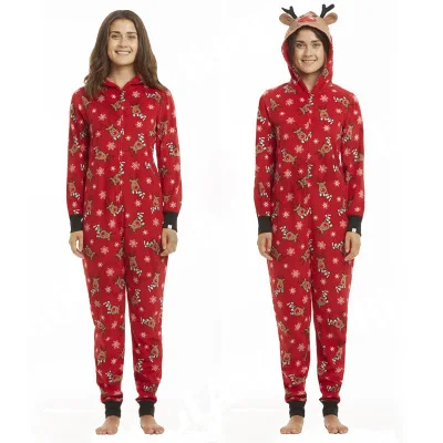 Giáng Sinh Phù Hợp Với Họ Trang Phục Cha Con Romper Áo Liền Quần Đùi Bé Mẹ Con Gái Quần Áo Họ Nhìn Jumpsuit Đồ Ngủ