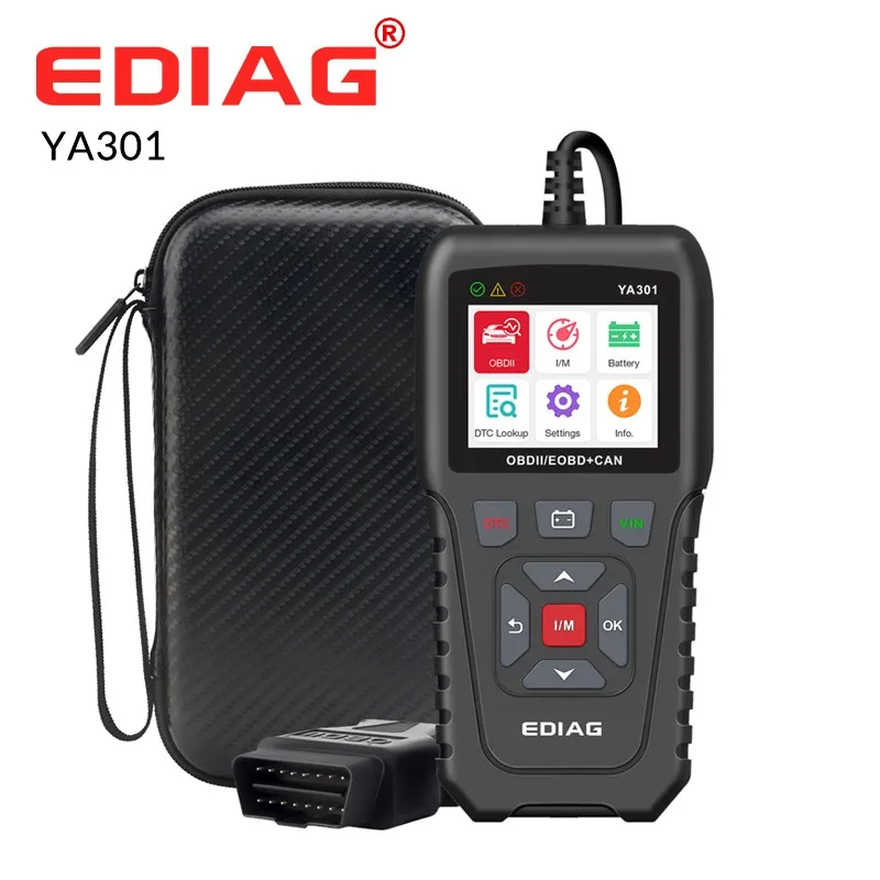 EDIAG YA301 OBD2 code reader battery tester YA-301 OBDII scanner tool Full OBD2 Functions free update PK KW850 CR3001