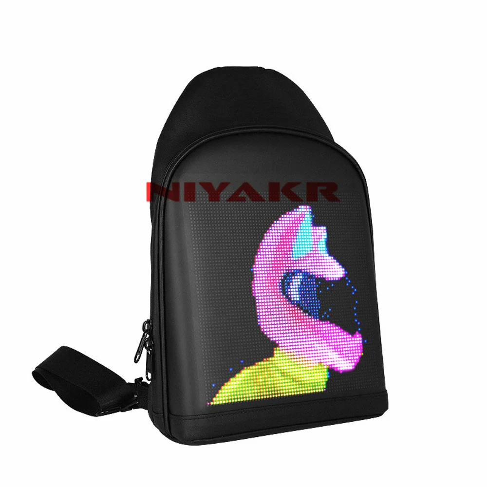 Chest Bag Fashion Unisex Waterproof Bluetooth LED bag Shoulder Sling Bags Popular Custom Logo