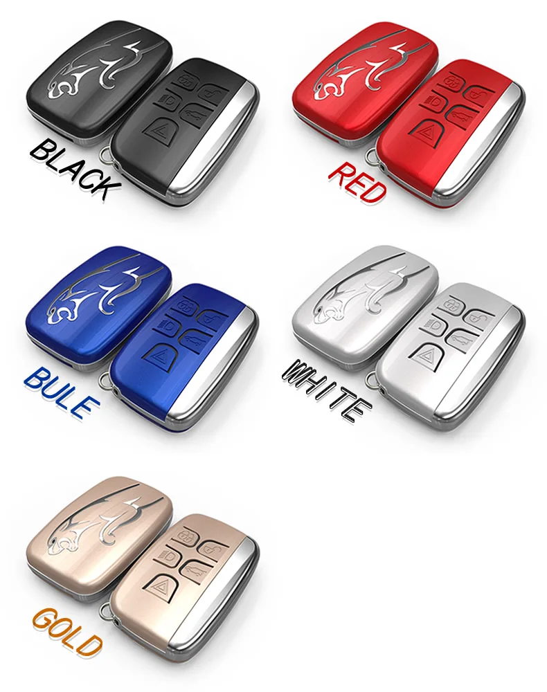 Custodia a conchiglia per Jaguar 5 pulsanti Smart Remote Car Key Auto durevole Car-Styling cover per chiavi per Auto