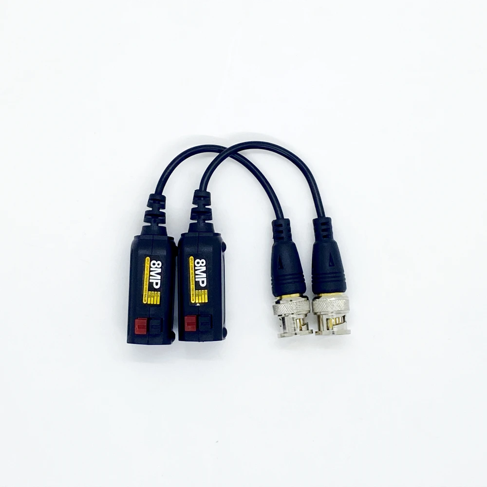 8MP AHD/CVI/TVI Twisted BNC CCTV Video Balun Passive Transceivers UTP Balun BNC Cat5 CCTV UTP Video Balun