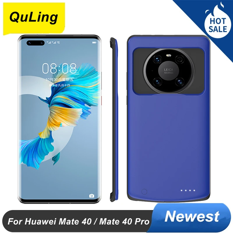 

QuLing 6800 мАч аккумулятор для Huawei Mate 40 Mate 40 Pro, чехол для смартфона, внешний аккумулятор для Huawei Mate 40, чехол для зарядного устройства