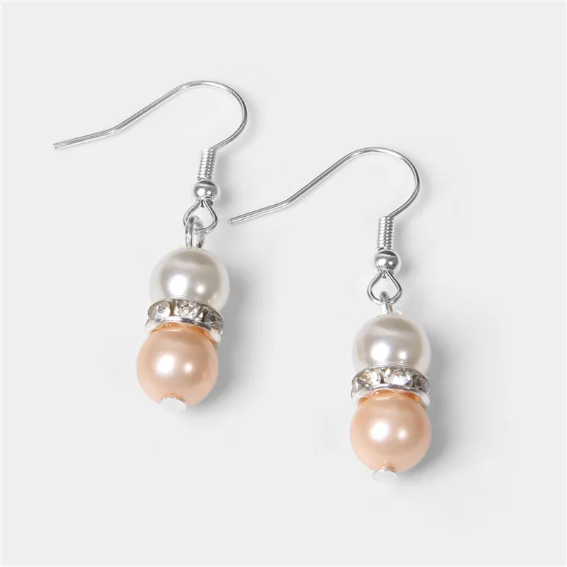 Shell Drop Earrings Pink Natural Pearl Shell Rhinestone Jewelry For Women Wedding Bridal Green Dangler Gray Eardrop Felmale Gift