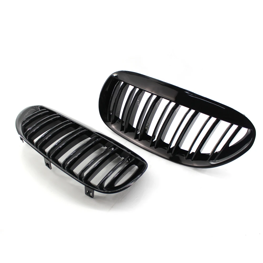 Gloss Black Front Bumper Kidney Grill Grilles for BMW E63 E64 630i 650i 645ci 2004 2010