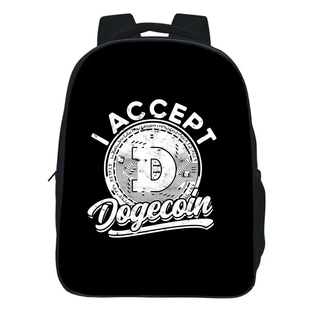 

Dogecoin Backpack Kindergarten Rucksack Baby Boys Girls Kids Knapsack Dogecoin School Bag Children Mini Cartoon Bag Mochila