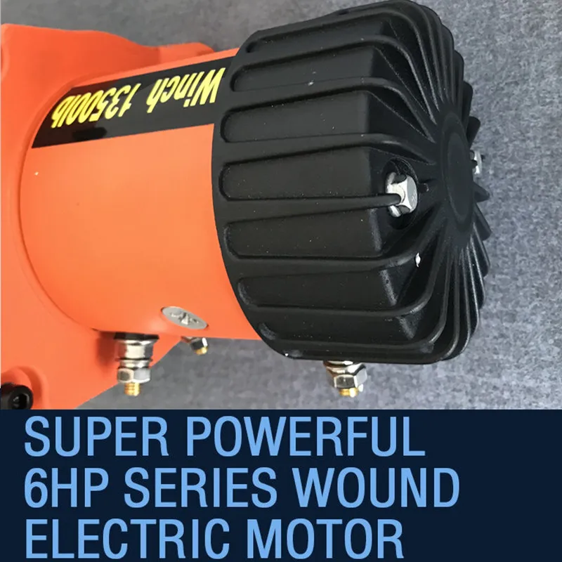 winch car 12v 13500lb Electric Winch Heavy Duty ATV Trailer high tensile nylon rope cable Remote Control Set Electric Winch