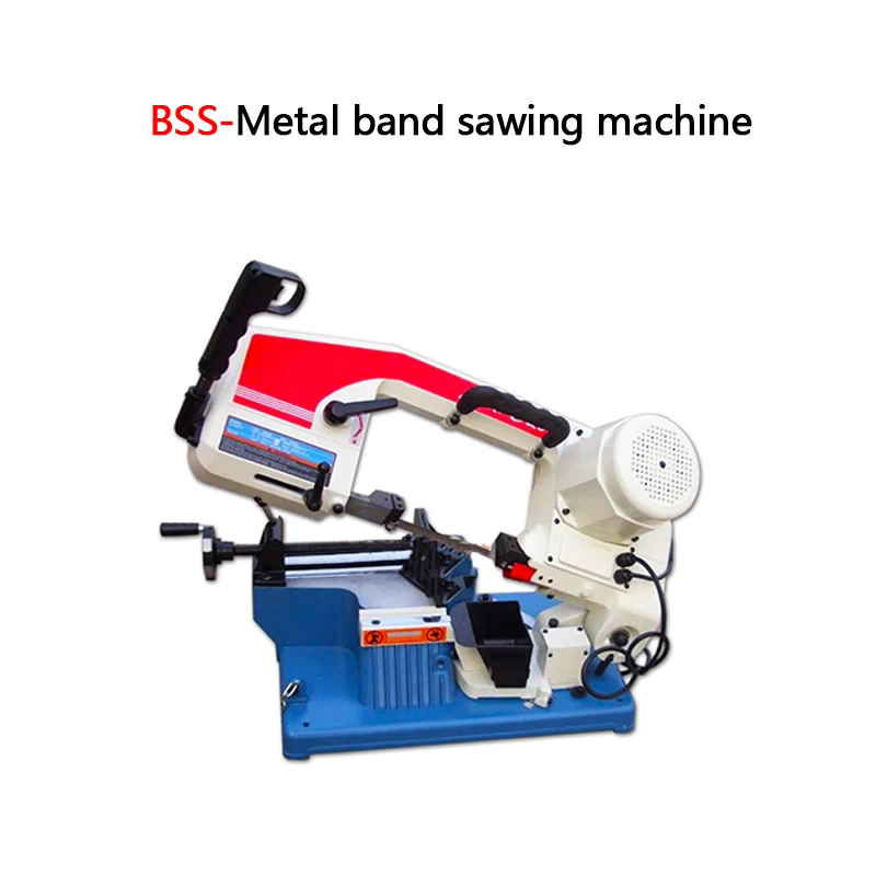 

BS-100 Small Sawing Machine Portable Metal Band Saw Machine Movable Horizontal Sawing Machine Small Wood Cutting Saw Machine