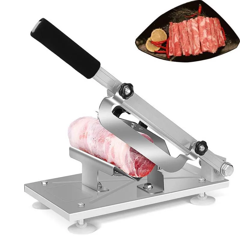 

Household Manual Lamb Beef Slicer Meat Cutting Machine Vegetable Mutton Rolls Cutter Slicing Maker Thickness Adjustable