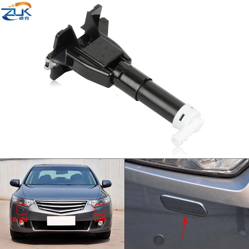 ZUK Front Bumper Headlight Headlamp Washer Nozzle For HONDA ACCORD Euro 2009-2012 CU1 CU2 OEM:76885-TL0-S01 76880-TL0-S01
