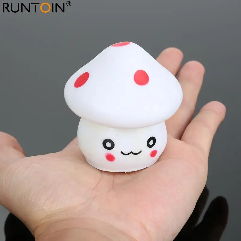 Romantic Mushroom Colorful LED Night Light Creative Children's Luminous Small Toys New Strange Square Desk Reading Home Decor