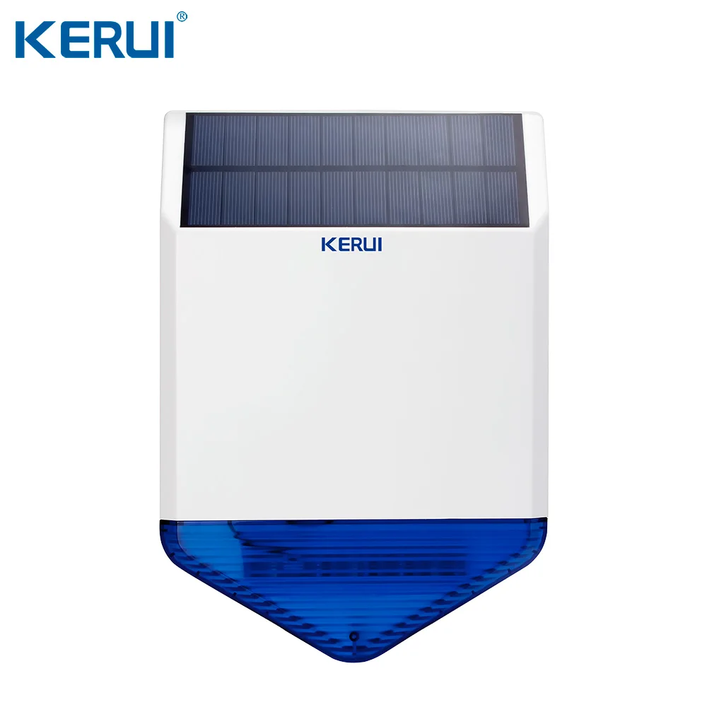 KERUI W181 Tuya WIFI GSM SMS Home Burglar Security Alarm System Curtain Motion Sensor Wireless Solar Siren Wireless
