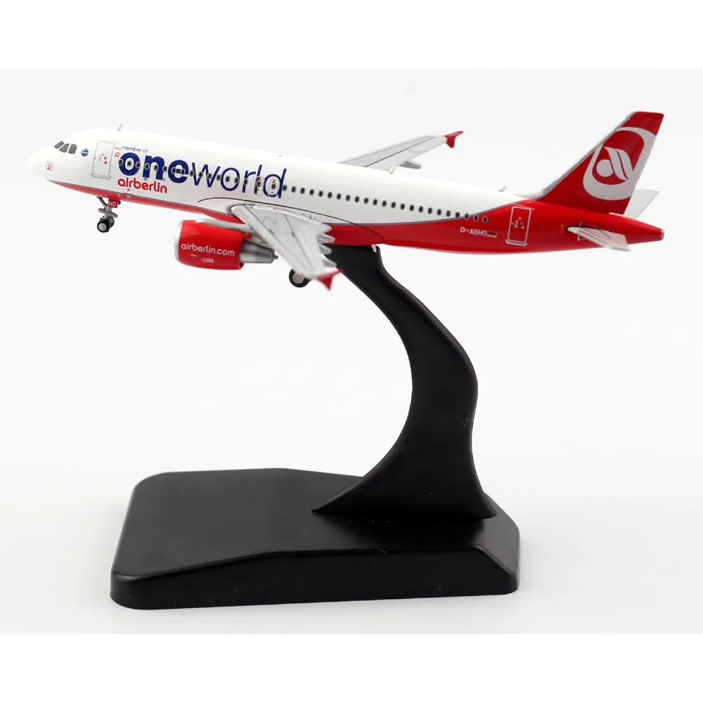 1:400 Gelegeerd Verzamelvliegtuig Cadeau Jc Wings Lh4098 Air Berlijn Airbus A320 "Oneworld" Diecast Vliegtuig Model D-ABHO Met Standaard