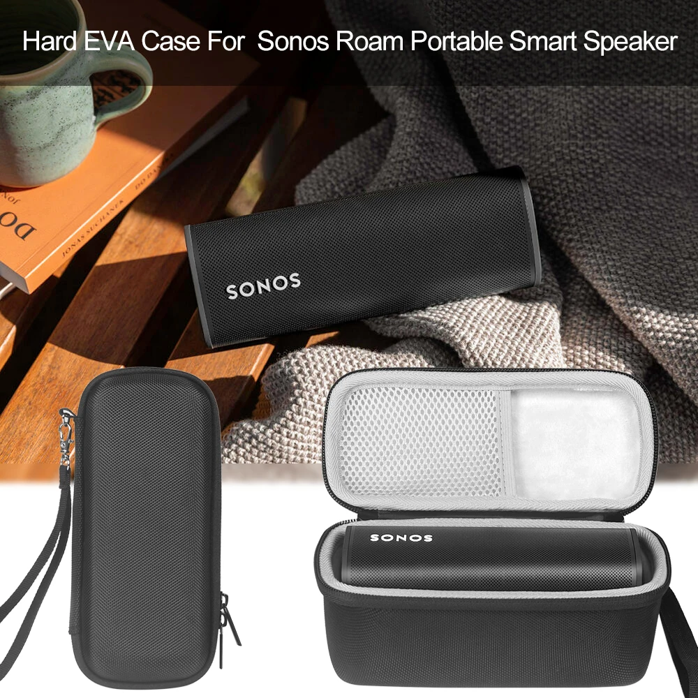 2021 Portable Shockproof EVA WLAN & Bluetooth Speaker Case for Sonos Roam Speaker Carrying Protective Hard Box Case