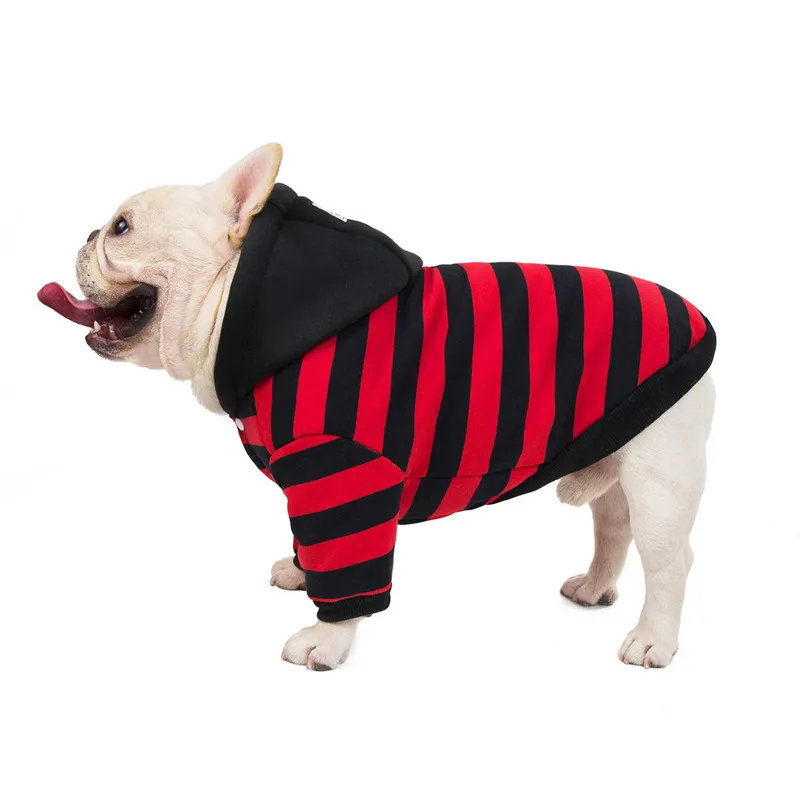 Warm Cotton French Bulldog Clothes Winter Pet Sweatshirt Dog Clothing for Small Dogs Puppy Pug Hoodie Coat Jacket roupa cachorro