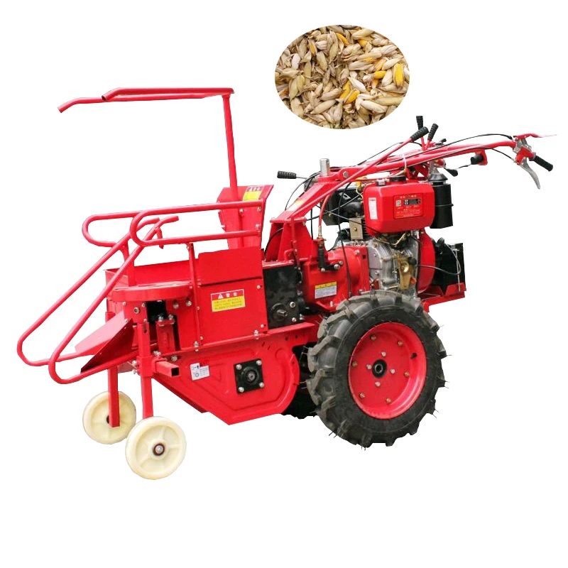 Mini Sweet Corn Cob Combine Harvester Hand Push Corn Picker For Sale