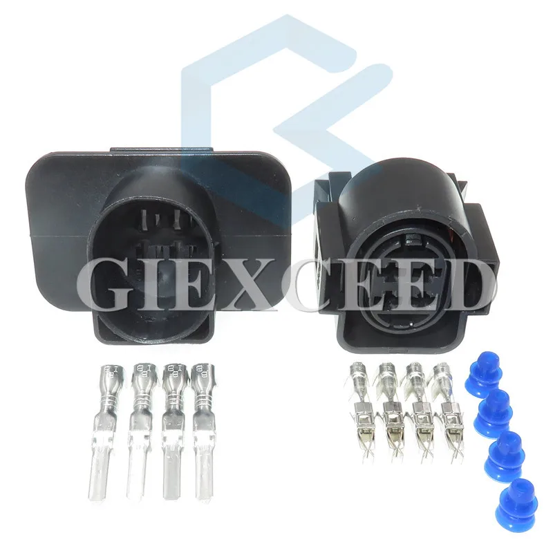 

4 Pin 1H0973734 Auto Car Light Lamp Sockets Automotive AC Assembly Female Male Connector 1H0 973 734 For Audi